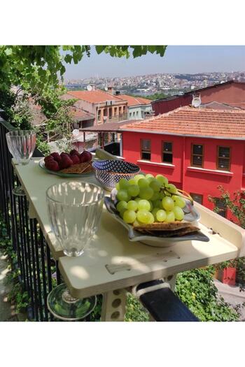 TUFETTO Keja Balkon Masası Balkon Bar Masası