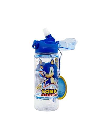 WİGGLE Wiggle 500ml Sonic the Hedgehog Strap Lockable Water Bottle with Straw
