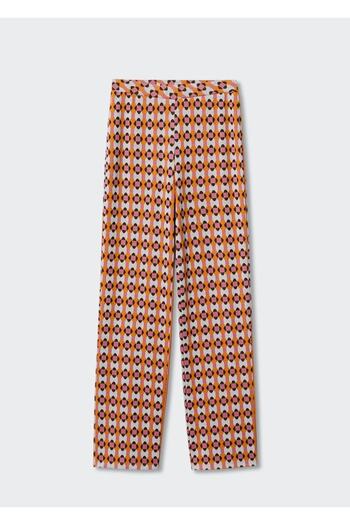 MANGO Woman Retro Desenli Pantolon