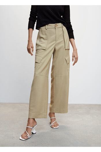 MANGO Woman Cargo Pants with Pockets