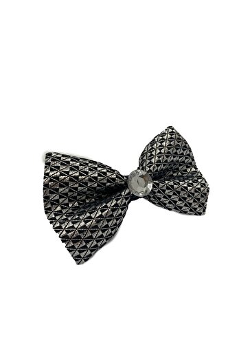 Jr Gentleman Baby & Kids Silver Color 1-7 Years Elastic Bow Tie