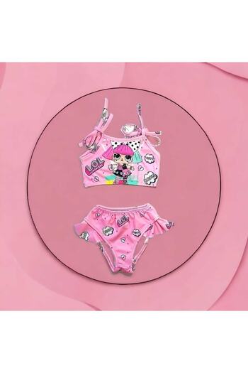 BEBEĞİME ÇORAP Character Bikini Set for Baby Girl - Bag Accessory