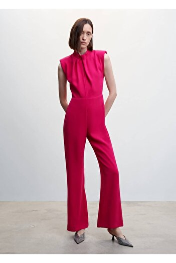 MANGO Woman Padded Long Jumpsuit
