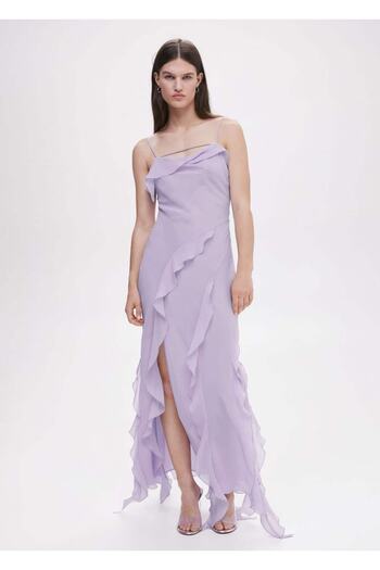 MANGO Woman Ruffle Detailed Dress