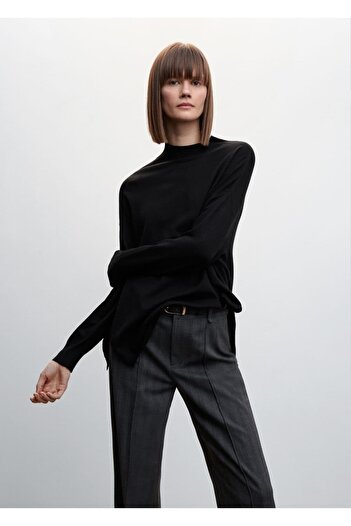 MANGO Woman Sweater with Side Slits