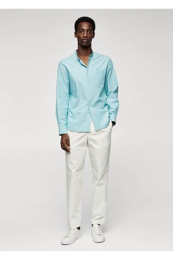 MANGO Man Slim Fit Shirt with Judge Collar