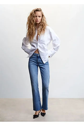 MANGO Woman Adjustable Back Shirt