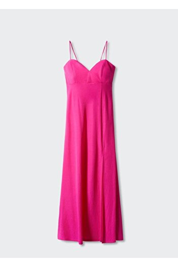 MANGO Woman Yan Yırtmaçlı Elbise