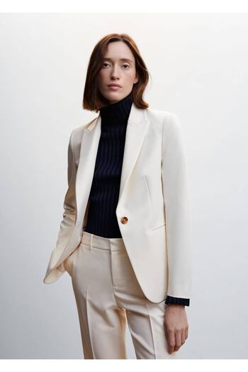 MANGO Woman Fitted Cut Suit Jacket