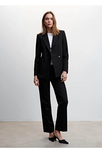 MANGO Woman Double Breasted Blazer Jacket