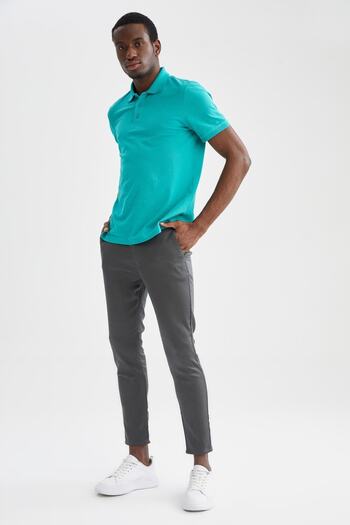 DeFacto Jogger Fit Lace Waist Chino Trousers