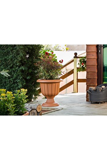 Bliss Nergis Ayaklı Saksı & Büyük Boy Saksı 9,8lt Torf Bitki Toprağı Perlit Cocopeat Katkılı 10lt