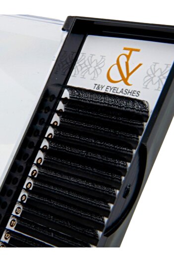 T&Y EYELASH İpek Kirpik , YY D Kıvrım , 0.07 Kalınlık , 11 mm , T&Y , 16 Sıra