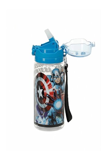 Frocx Avengers 500 Ml Due Mighty Plastic Water Bottle and Nutrition Container