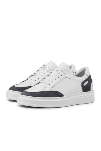 Ducavelli Tarona Men's Genuine Leather Sneaker, Lace-Up Sneaker, Genuine Leather Sneaker, Men's Sneaker