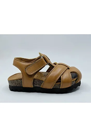 Piarmoni Genuine Leather Anatomical Cork Sole Children's Sandals