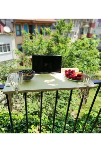 TUFETTO Keja Balkon Masası Balkon Bar Masası