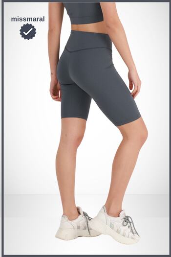 missmaral Women's Short Leggings Sports Shorts Anthracite Seasonal Recovery High Waist Bikers 1070