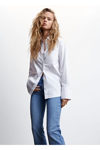 MANGO Woman Adjustable Back Shirt
