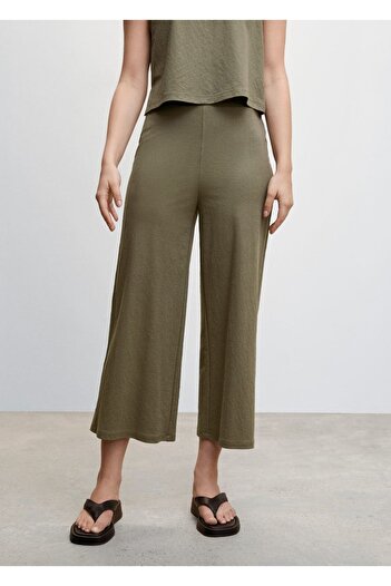 MANGO Woman Crop Culotte Pants