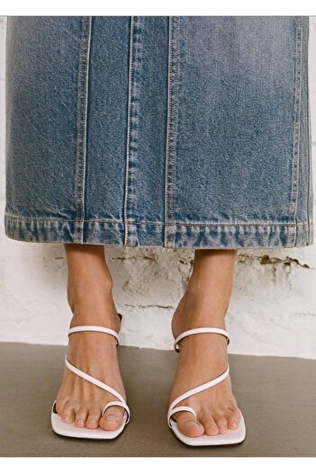 MANGO Woman Asymmetric Heeled Sandals