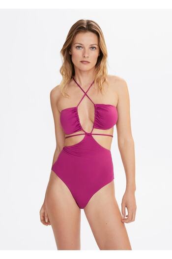 MANGO Woman Cross Strap Swimsuit