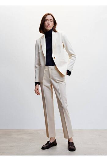 MANGO Woman Fitted Cut Suit Jacket