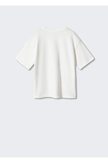 MANGO Kids Βαμβακερό μπλουζάκι με σχέδια