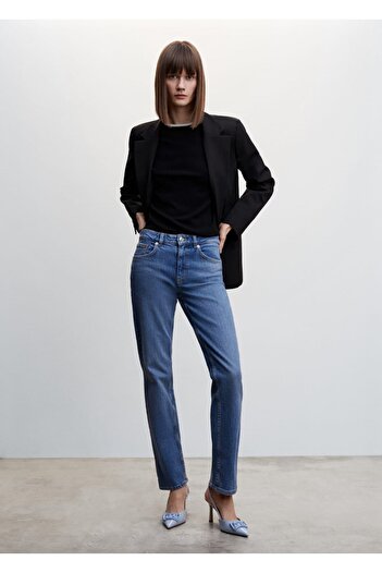 MANGO Woman Contrast Embroidered Sweater