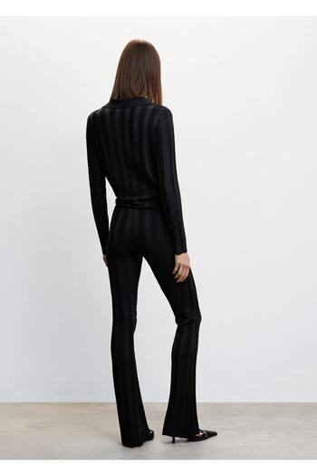 MANGO Woman Flared Triko Pantolon