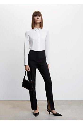 MANGO Woman Flowy Buttoned Shirt