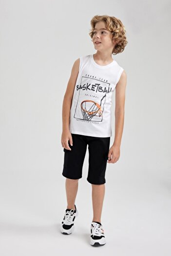 DeFacto Boy's Regular Fit Flexible Waisted Cargo Pocket Roller
