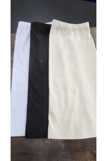 ESPİNA Skirt Lining Underwear Petticoat Petticoat Ecru - Black-White Set of 3
