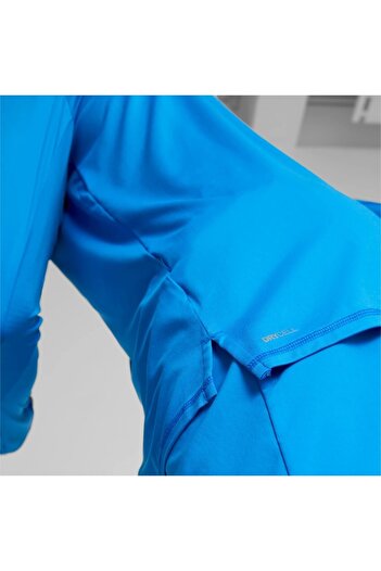 Puma RUN FAVORITE 1/4 ZIP M Mavi Erkek Eşofman Üstü