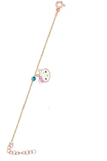 Trend Silver 925 Ayar Gümüş Rose Kedi Çocuk Halhal
