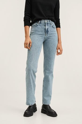 MANGO Woman Blue Women's Jeans 27041092
