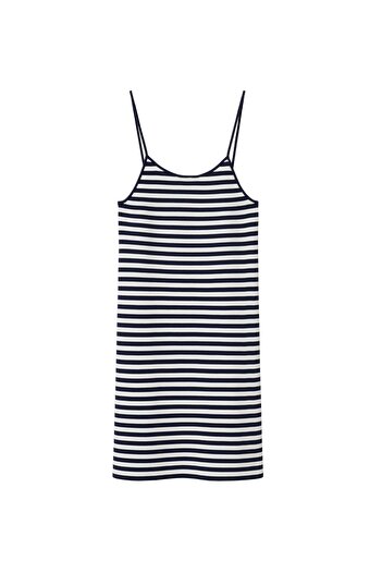 MANGO Woman Koyu Lacivert Kadın Elbise 37030454