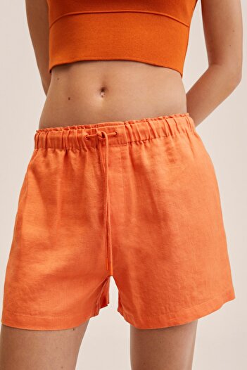 MANGO Orange Women's Shorts & Bermuda 27007877