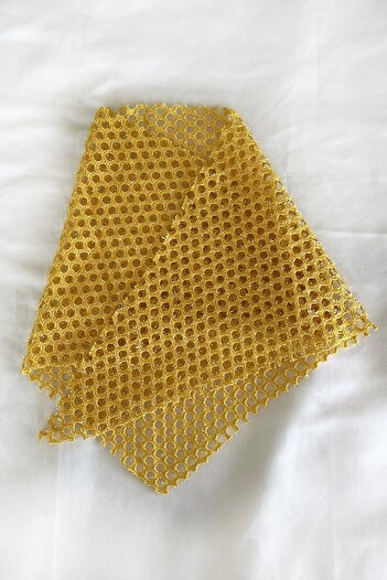 TAKIŞTIR Yellow Glitter Scarf