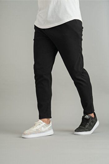 bombe Men's Elastic Corded Jogger Trousers Black