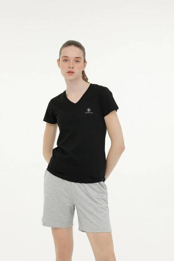 lumberjack W-CT132 Μπλουζάκι Basic Modal V λαιμόκοψη