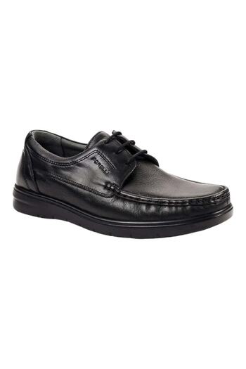 Forelli 32629-H Edin Men's Black Comfort Leather Shoes