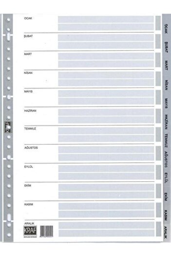 KRAF Bookmark A4 1-12 Months