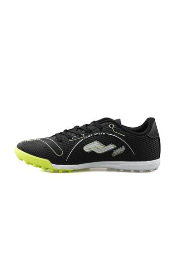 Jump 28006 B Μαύρα ανδρικά παπούτσια Astroturf Field - Neon Green