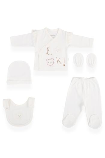 Bebitof Starry 100% Cotton 5 Piece Bodysuit Set