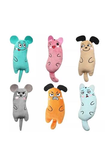TİNEKE Plush Cat Toy with Cat Herb and Catnip 6 Types of Plush