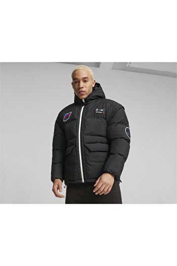 Puma Ανδρικό casual μπουφάν Bmw Mms Statement Race Jkt 62106901 Μαύρο