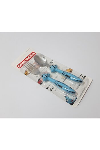 renkli çiçekler Fork and Spoon for Baby Kids