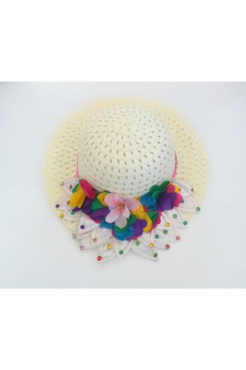 By Piera Girl's Straw Hat - Model 49112