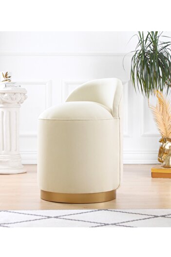 Lorencehome Dover Puf - Krem
